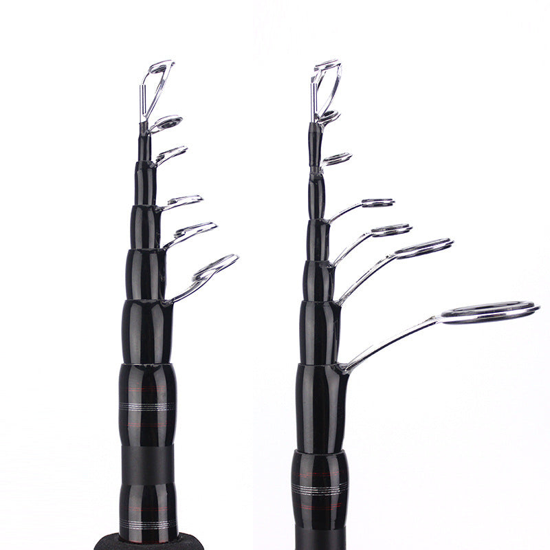 Carbon Fiber Fishing Rod Portable Superhard Telescopic Fishing Rod Fishing Tools