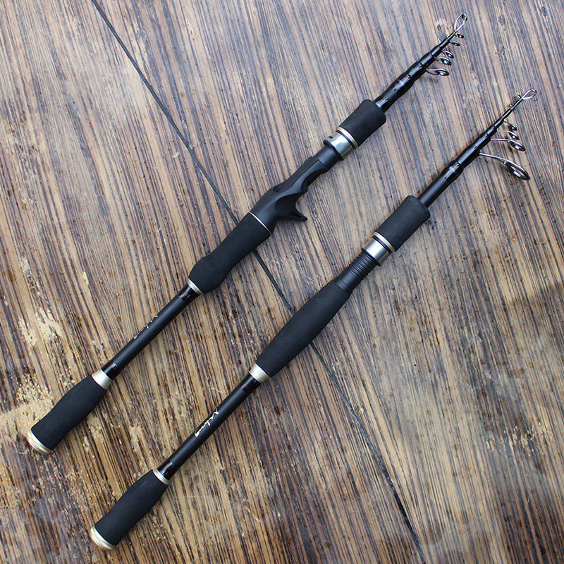 Carbon Fiber Fishing Rod Portable Superhard Telescopic Fishing Rod