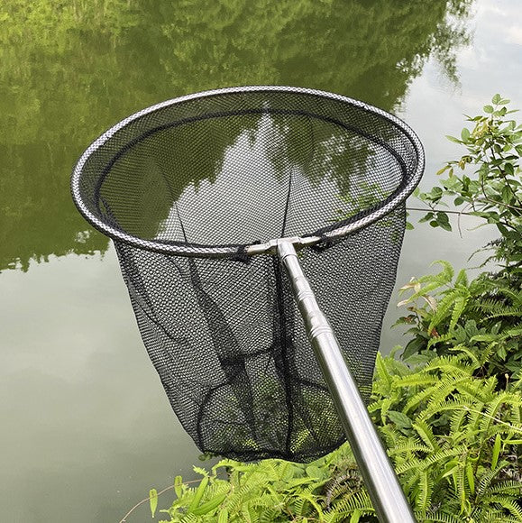 2pcs/set Stainless Steel Telescopic Net And Bucket Set For Fishing And Play  On The Beach