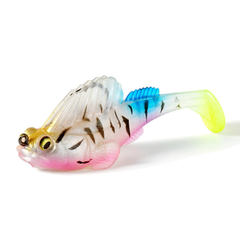 Lead Fish Fake Bait Anti-hanging Fish Hook Soft Bait Jump Jumping Fish, #10