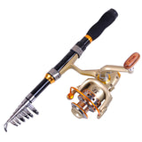 Carbon Fiber Portable Fishing Rod Telescopic Fishing Pole Gift For Father