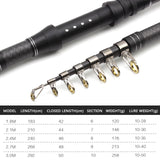 Portable Superhard Fishing Rod Carbon Fiber Fishing Rod  Fishing Tools