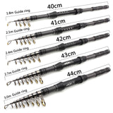 Portable Superhard Fishing Rod Carbon Fiber Fishing Rod  Fishing Tools