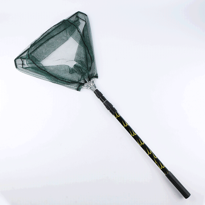 Aluminum Alloy Portable Foldable Fishing Net Handle Fishing Pole Gift For Father, 66.93 inch Aluminum Alloy Portable Foldable Fishing Net Handle Fishing Pole Gift For Father, 66.93 inch