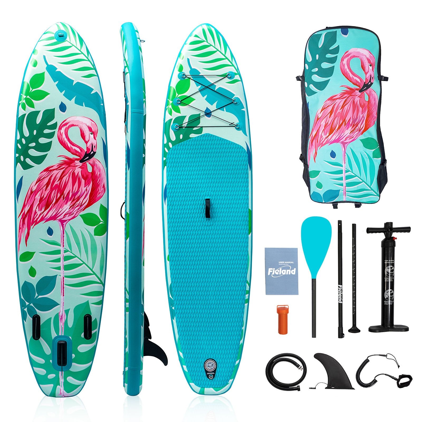 10'6 Inflatable Stand Up Paddleboard Package – Fieland